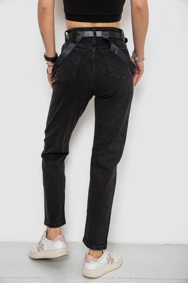 Джинсы женские Mom-fit, цвет черный, 182R9135 | Зображення 3