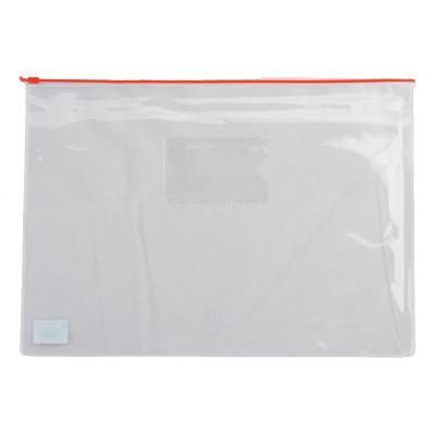 Папка на молнии Buromax А4, plastic zipper red (BM.3946-05) - Топ Продаж!