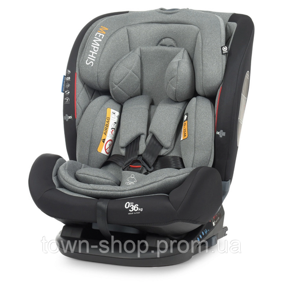 Автокресло ME 1093 MEMPHIS Gray Black | Зображення 1