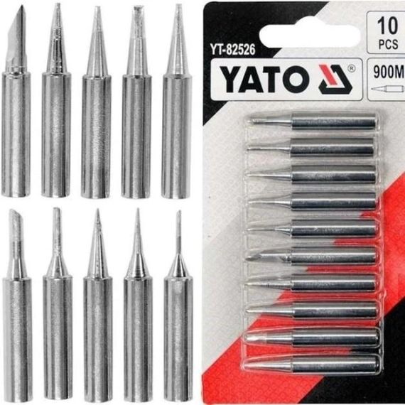Набір жала паяльників 900М 4,5/6 мм 10 штук YATO YT-82526 | Зображення 1