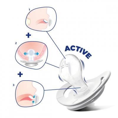 Пустышка Chicco Physio Comfort силиконовая от 6 до 16 месяцев розовая (74913.11.00.00) | Зображення 2