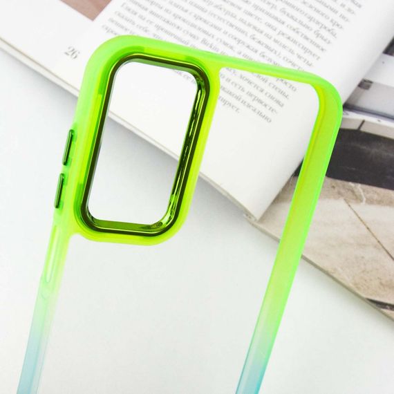 Чохол TPU+PC Fresh sip series для Samsung Galaxy A24 4G Бірюзовий / Лимонний | Зображення 4