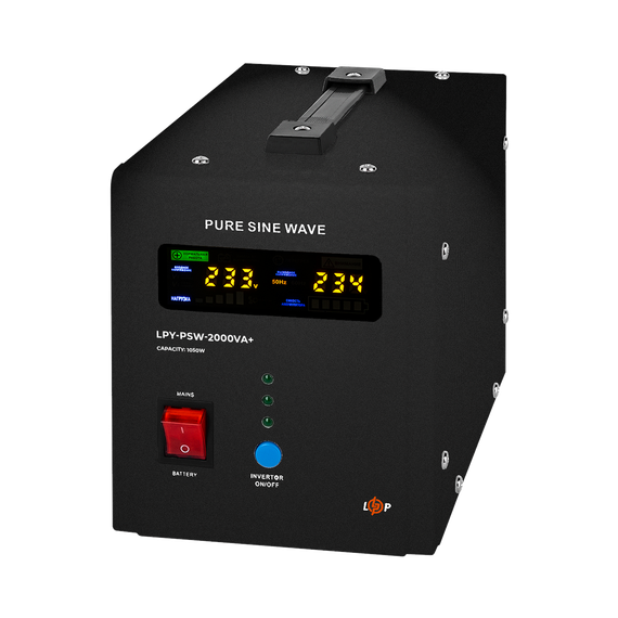 ДБЖ LogicPower LPY-PSW-2000VA+ (1400Вт) 10A/20A з правильною синусоїдою 24V | Зображення 1