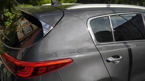 Накладка трикутник на задні двері (нерж) для Kia Sportage 2015-2021 рр