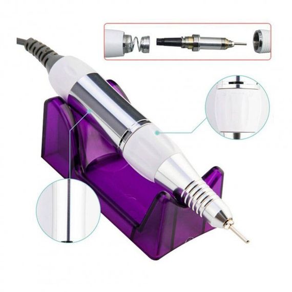 Фрезер для маникюра и педикюра Drill Pro Nail Drill, 30000 об/мин, фрезер для ногтей. LE-522 Цвет: белый | Зображення 9