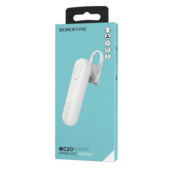 Bluetooth гарнитура Borofone BC20 Smart White | Зображення 3