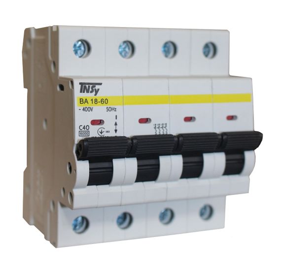 Автоматический выключатель ВА18-60 4Р 40А 6кА х-ка C Ny95504764