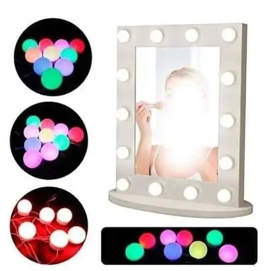 Подсветка для зеркала с пультом регулировкой яркости цвета Vanity Mirror Lights RGB разноцветная | Зображення 1