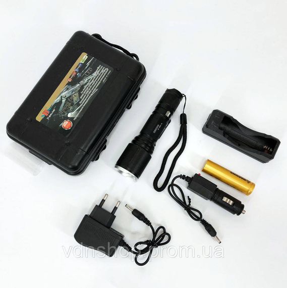 Надпотужний ліхтар лід Bailong, Світлодіодний ліхтар із зумом Ручний аварійний KE-76 | Зображення 1