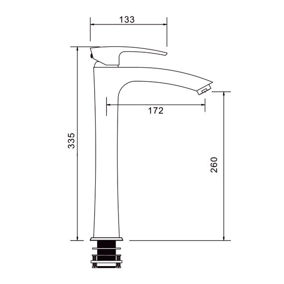Змішувач для умивальника Gappo G1007-16 | Зображення 5