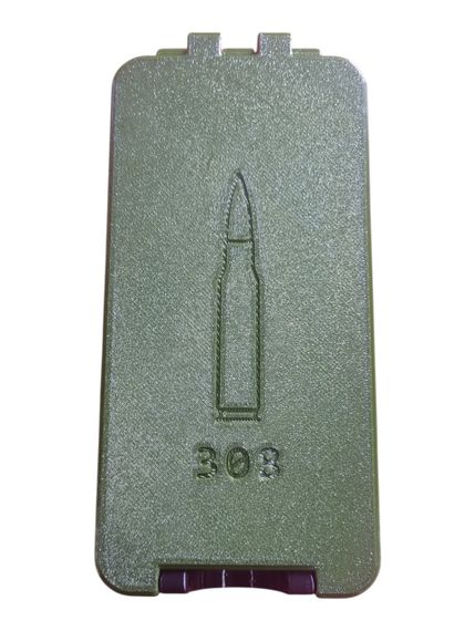 Короб для зберігання набоїв калібр 308 зелений 50шт 3D друк (214505)