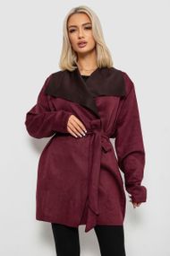 Кардиган женский однотонный, цвет сливовый, 257R001