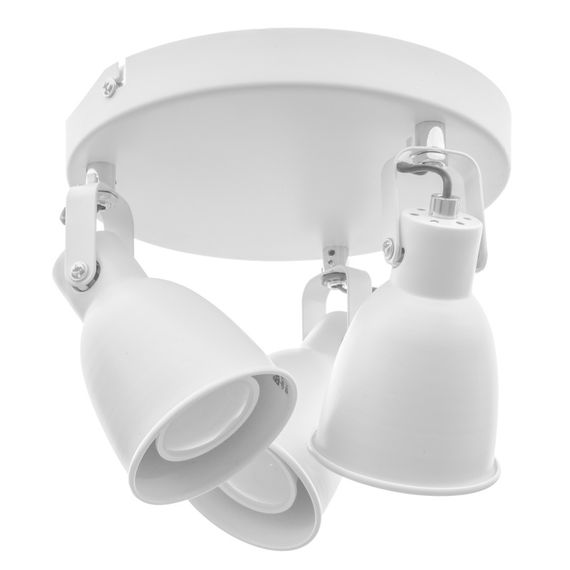 Светильник настенно-потолочный спот поворотный накладной HTL-201/3 GU10 WH | Зображення 2