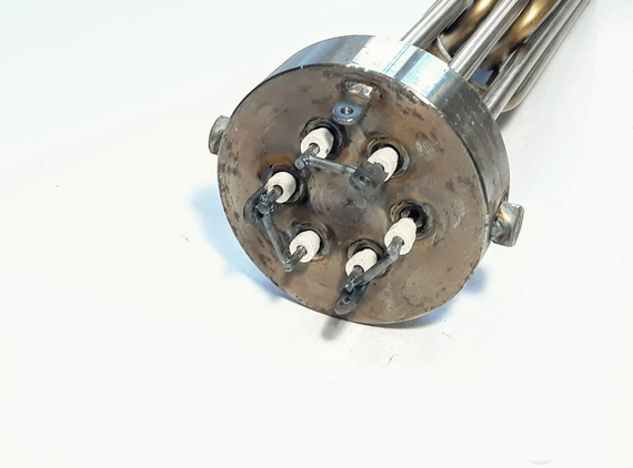 Блок ТЭНов 6000W с внутренней резьбой 2.5" 380V (Украина) | Зображення 1