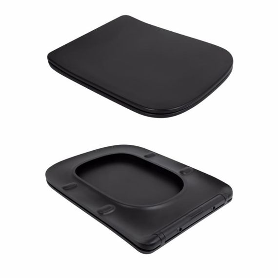 Унітаз підвісний Qtap Tern New Ultra Quiet із сидінням із сидінням Soft-Close MATT BLACK QT17332303ASMB | Зображення 7