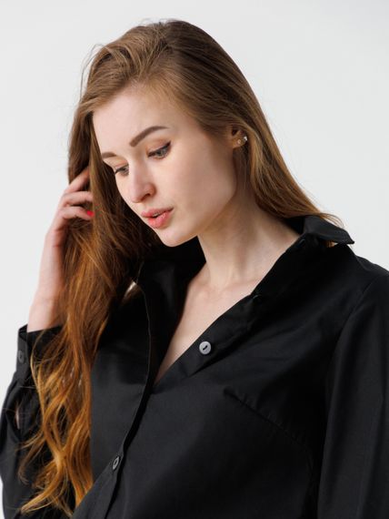 Сорочка однотонна жіноча 694 baza 2XL Чорний (2000990485731D) shop (2000990485731) | Зображення 2