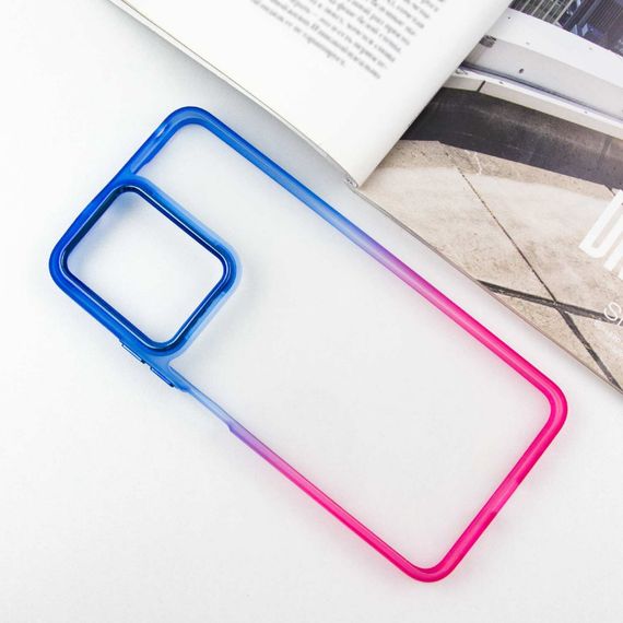 Чохол TPU+PC Fresh sip series для Xiaomi Redmi Note 12 4G Рожевий / Синій | Зображення 1