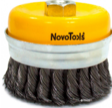 Щітка торцева d100мм плет. сталь NovoTools NovoAbrasive