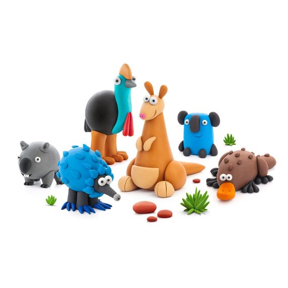 Меганабір самозатвердіючого пластиліну Австралійські Тварини ЛІПАКА 15027-UA01 | Зображення 3