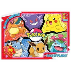 Детский пазл "Покемоны" PM04 постер, 70 элементов