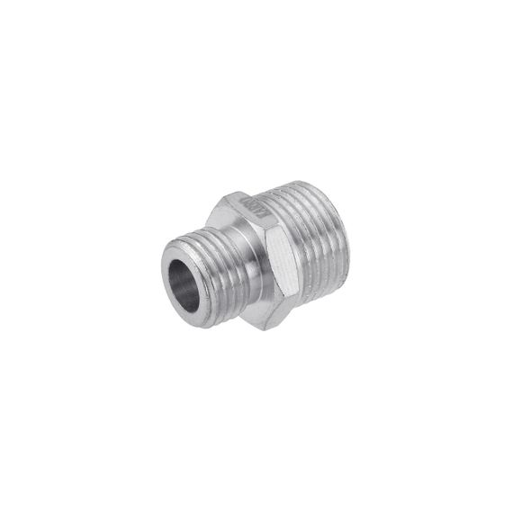 Ніпель перехідний Karro 3/8"х1/4" ЗЗ нікельований KR-3114 | Зображення 2