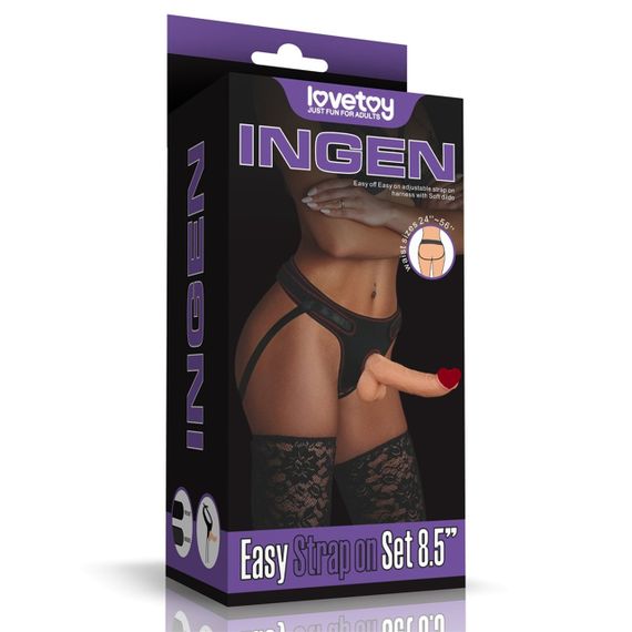 Страпон Easy Strapon Set 8.5'' Sex Aura