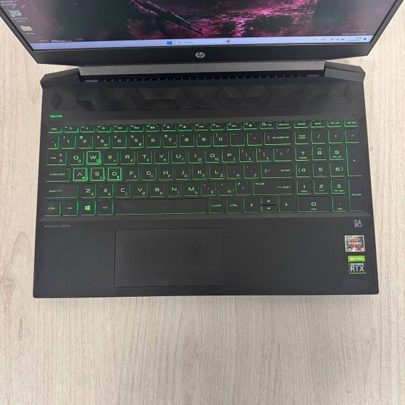 Игровой ноутбук Б-класс HP Pavilion Gaming 15-ec2000ua / 15.6" (1920x1080) IPS / AMD Ryzen 5 5600H (6 (12) ядер по 3.3 - 4.2 GHz) / 8 GB DDR4 / 512 GB SSD / nVidia GeForce RTX 3050 Ti, 4 GB GDDR6, 128-bit / WebCam б/у | Зображення 2