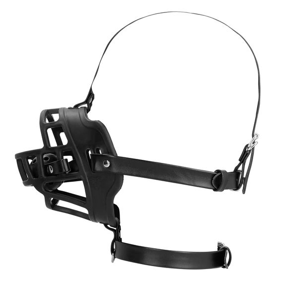 Маска-намордник з кляпом - Ouch! Xtreme Muzzle with Removable Ball Gag | Зображення 4