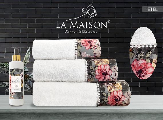 Подарунковий набір рушників La Maison, 3 шт. з ароматом Etel