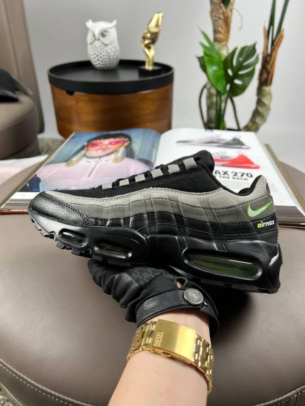 Кросівки N1k2 M Air Max 95 PRM Black Grey Lime весна/літо/осінь A3590 46 | Зображення 5