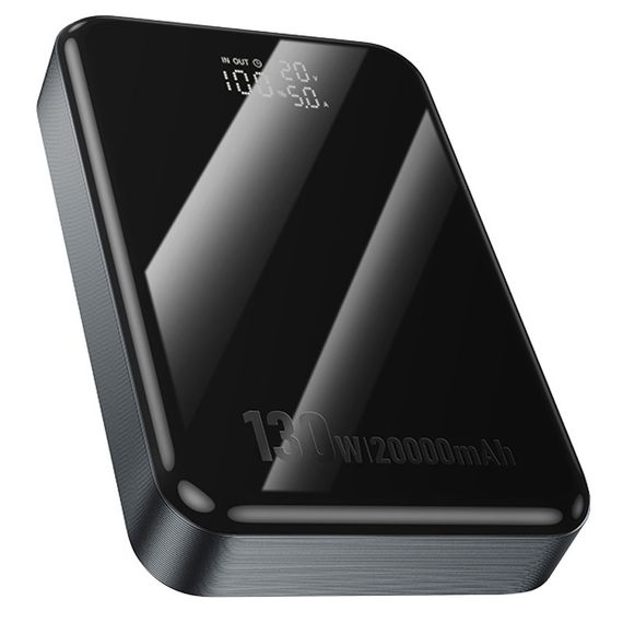 Портативний ЗП Power Bank Hoco Q30A Fast charge 130W 20000 mAh Metal gray | Зображення 1