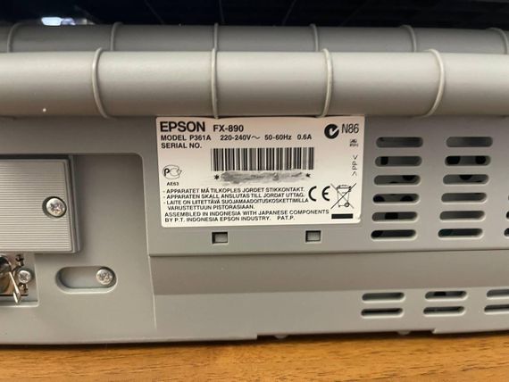 Матричный принтер Epson FX-890 новый, уценка (отсутствует заводская коробка) в комплекте 8 картриджей. | Зображення 5