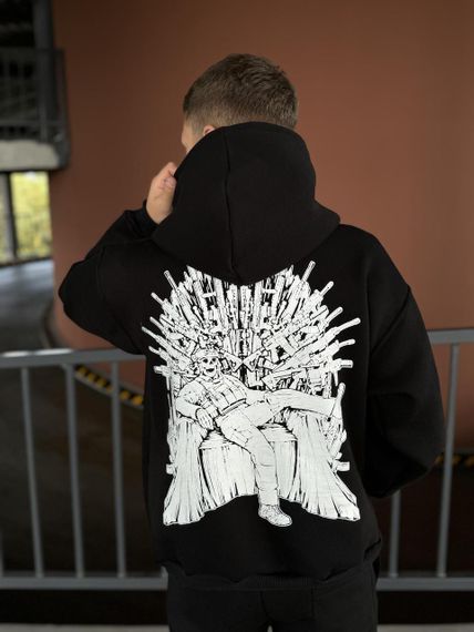 Худі мілітарі трон чорн | Зображення 2