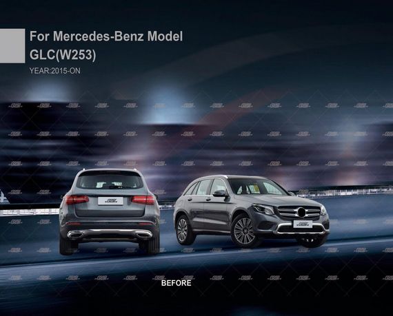 Комплект обвісів 2015-2019 (AMG GLC63) для Mercedes GLC X253 | Зображення 1