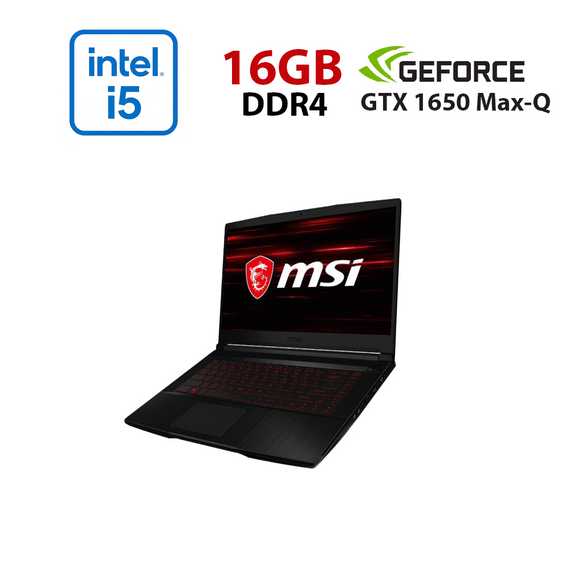 Игровой ноутбук MSI GF63 Thin 11SC-1012NEU / 15.6" (1920x1080) IPS / Intel Core i5-11400H (6 (12) ядер по 2.7 - 4.5 GHz) / 16 GB DDR4 / 960 GB SSD / nVidia GeForce GTX 1650 Max-Q, 4 GB GDDR5, 128-bit / WebCam б/у
