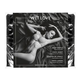 Простыня из винила Fetish Tentation Black 220x200, черная Sex Aura