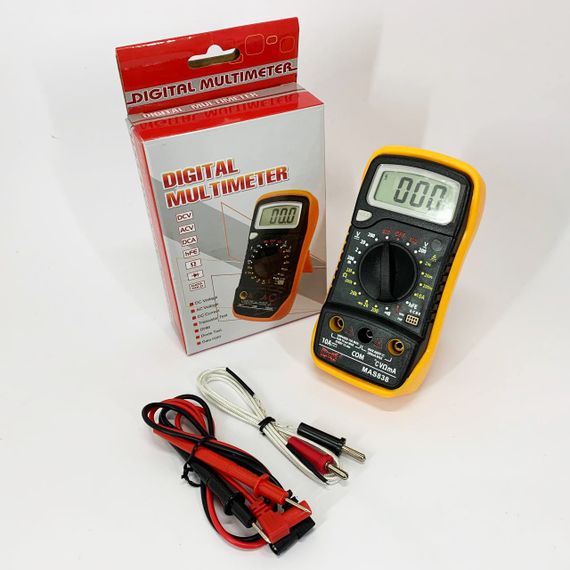 Мультиметр HAOYUE MAS838 з функцією вимірювання температури, перевірка транзисторів, звукове продзвонювання | Зображення 2