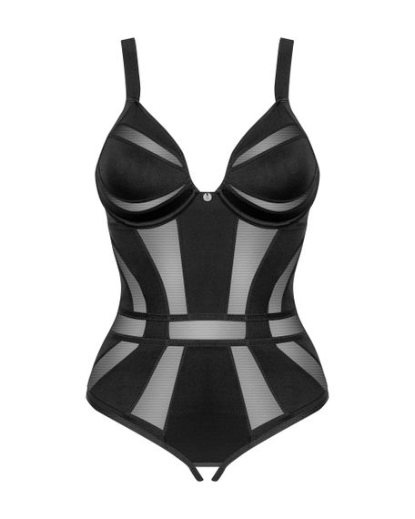 Боді з розрізом Obsessive Chic Amoria otwarte Чорне M/L | Зображення 6