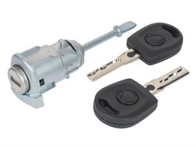 Seat Ibiza III (02-08) личинка замка передней левой двери + 2 ключа, ВНИМАНИЕ НА ФОТО! 6L3837167B Сеат Ибица 3