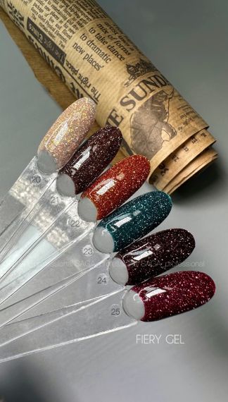 Світловідбиваючий гель-лак SAGA 25 Fiery 9мл | Зображення 2