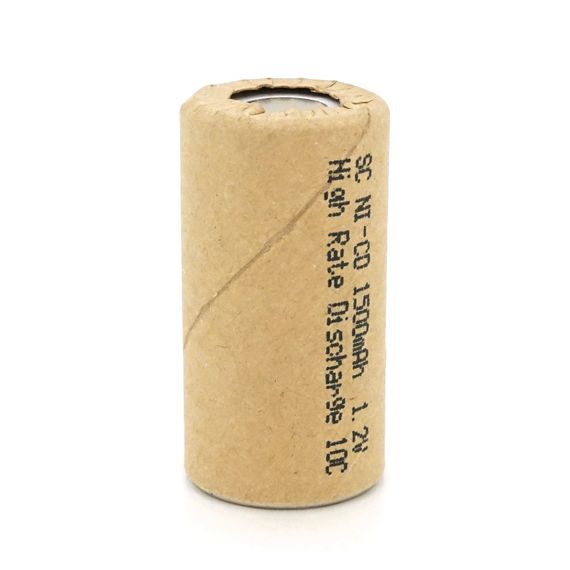 Акумуляторна батарея для шуруповерта Ni-Cd SC1500mAh 1.2V, 10C, 23x43 mm | Зображення 1