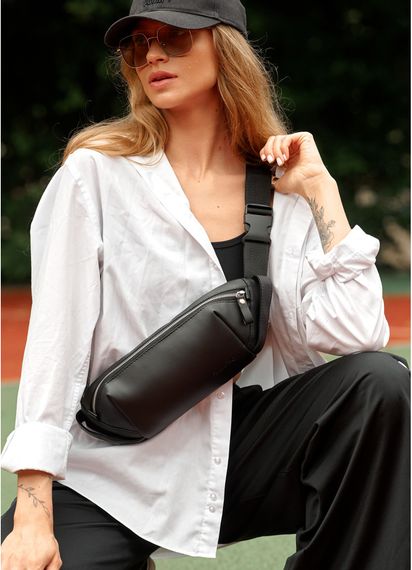 Жіноча сумка-бананка Sambag HOLSTER MSH Чорна 36 х 14 х 4 см (87113001) | Зображення 2