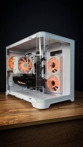 Збірка під замовлення: ігровий ПК GameMax Hype-M White Tower / AMD Ryzen 5 7500F (6 (12) ядер по 3.7 - 5.0 GHz) / 32 GB DDR5 / 2000 GB SSD M.2 / nVidia GeForce RTX 3080, 10 GB GDDR6X, 320-bit / 850W б/в | Зображення 3
