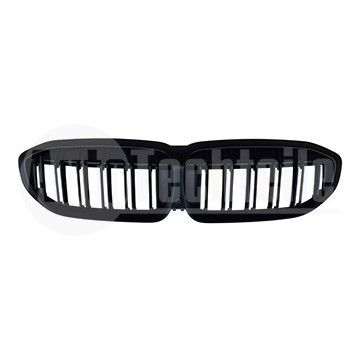 Решетка радиатора BMW 3 G20/G21 19- (мат. чёрн. двойная. с отв. камеры), AutoTechteile, 706 5169, 706 5168
