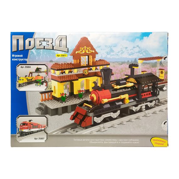 Конструктор для дітей від 6 и років Поїзд Конструктор для малюків розвиваючий | Зображення 1