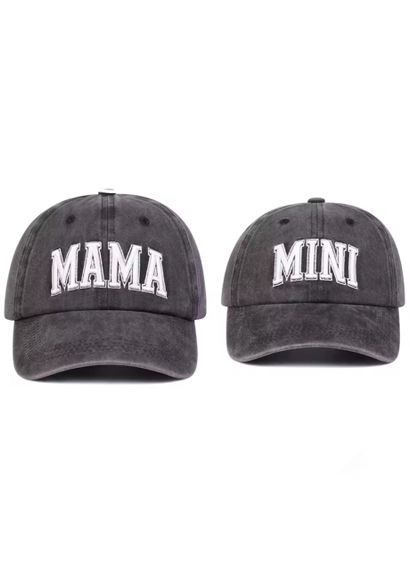Кепка бейсболка Мама (Mama) Темно-серый 56-60р (8055) | Зображення 2