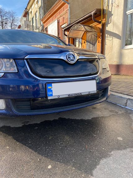 Зимова накладка на решітку (Верхня, 2008-2013) Глянцева для Skoda Superb рр | Зображення 4
