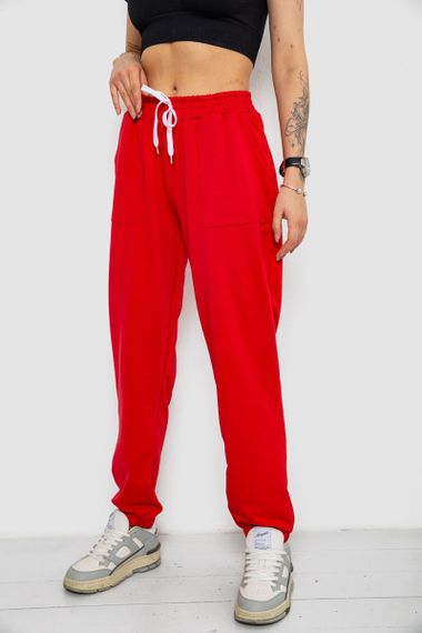 Спортивні штани жіночі, колір червоний, 238R347 | Зображення 2