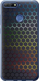 Чехол на Huawei Honor 7A Pro Переливающиеся соты "498u-1440-17620"