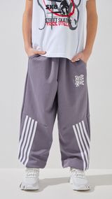 Спортивні штани з принтом для хлопчика Dinomin 1007 140 см Графітовий shop (2000999484926)